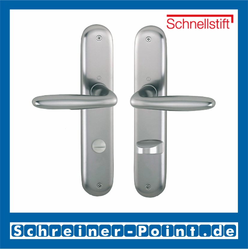 Hoppe Verona Aluminium Langschildgarnitur F9 Stahlfarben 1510/273P, 2962991, 2131397, 2963003, 2963011, 2131451, 2806614